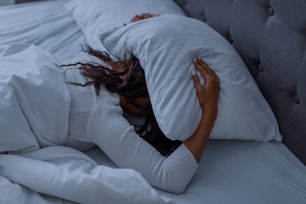 woman who can't sleep