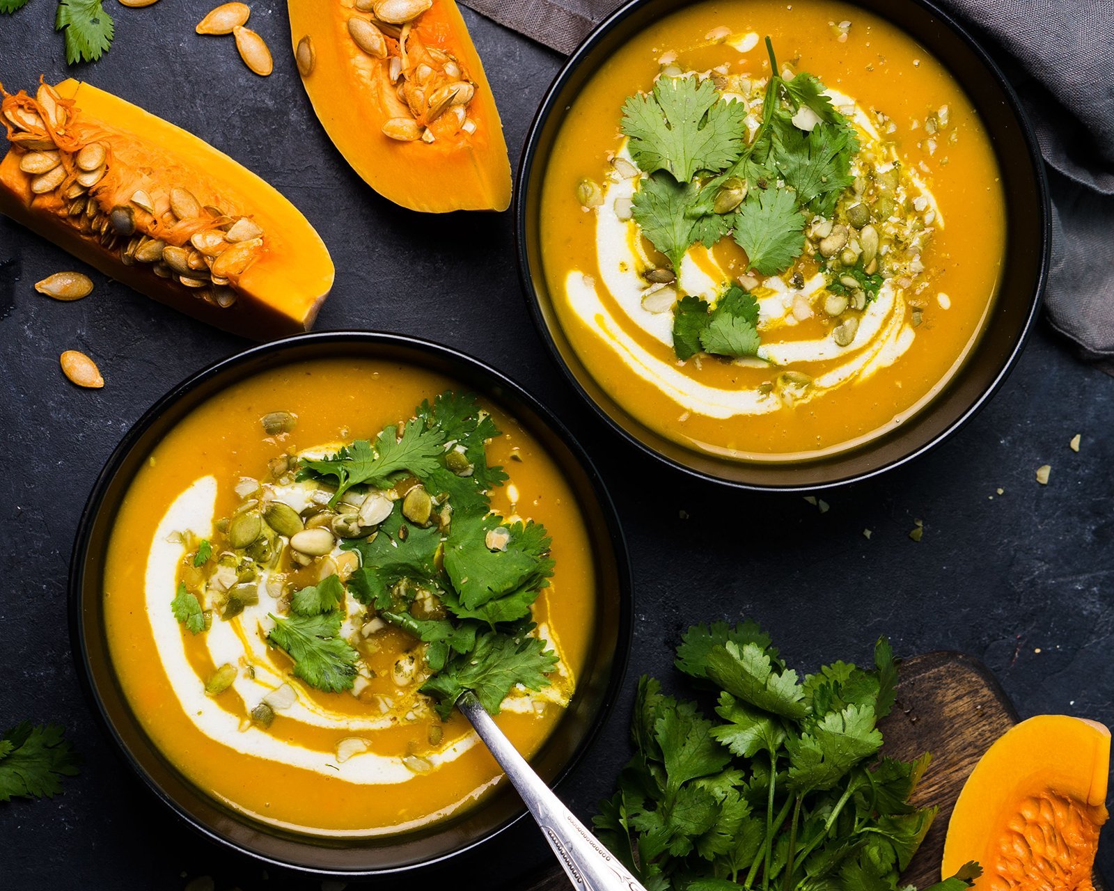 Spiced Butternut Squash & Coconut Soup